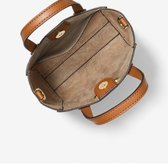 Michael Kors Cream and Brown Crossbody Bag - Picture 4 of 4